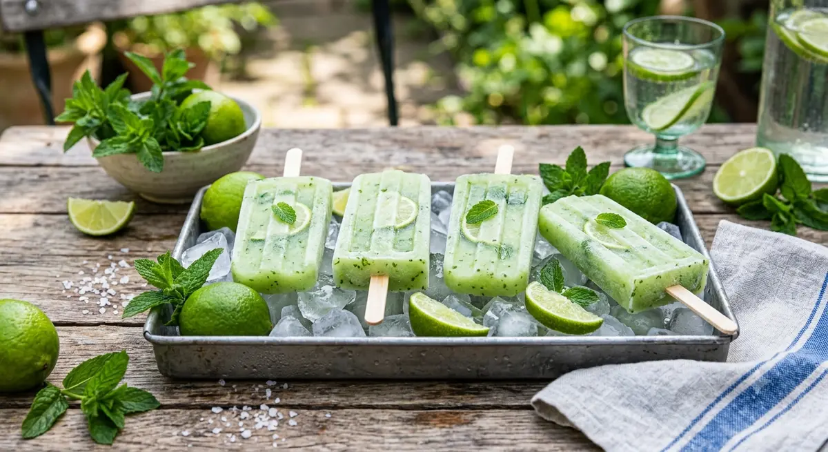 Spearmint & Lime Popsicles